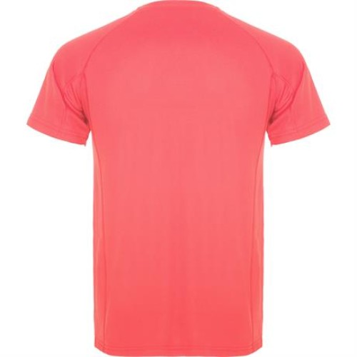 Спортивная футболка MONTECARLO мужская, КОРАЛЛОВЫЙ ФЛУОРЕСЦЕНТНЫЙ S