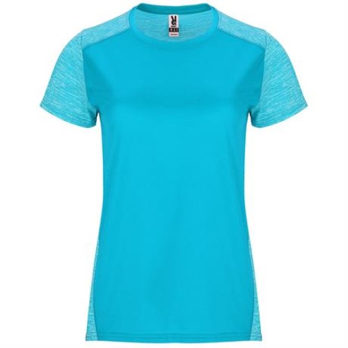 Спортивная футболка ZOLDER WOMAN женская, БИРЮЗОВЫЙ/ПЁСТРЫЙ БИРЮЗОВЫЙ 2XL