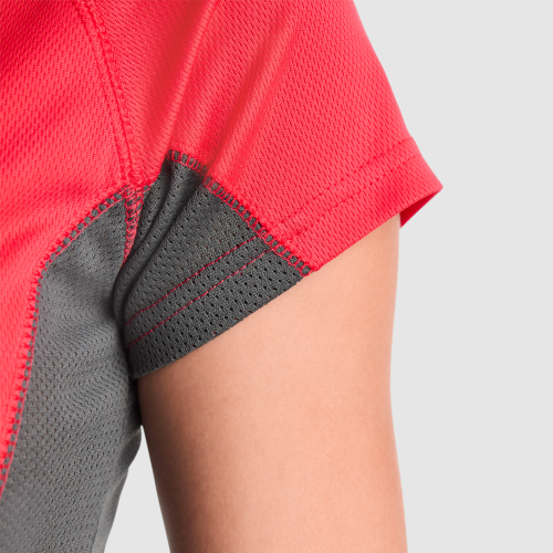 Спортивная футболка SHANGHAI WOMAN женская, КРАСНЫЙ/ТЕМНЫЙ ГРАФИТ S