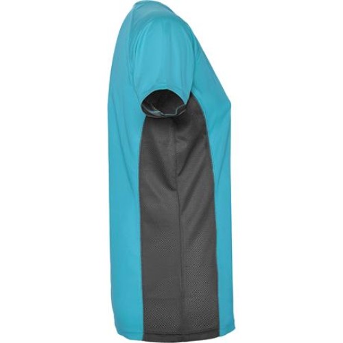 Спортивная футболка SHANGHAI WOMAN женская, БИРЮЗОВЫЙ/ТЕМНЫЙ ГРАФИТ 2XL