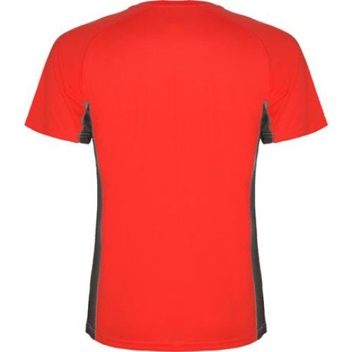 Спортивная футболка SHANGHAI мужская, КРАСНЫЙ/ТЕМНЫЙ ГРАФИТ 2XL