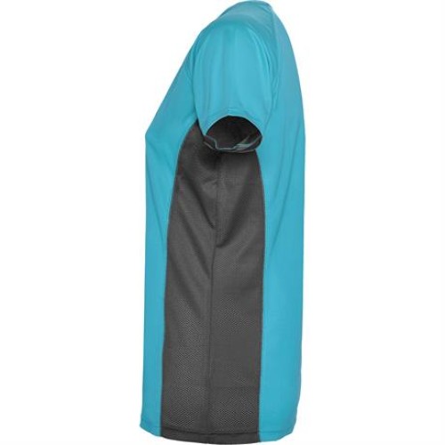 Спортивная футболка SHANGHAI WOMAN женская, БИРЮЗОВЫЙ/ТЕМНЫЙ ГРАФИТ S