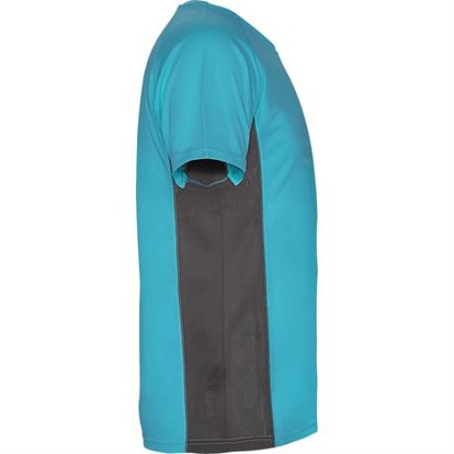 Спортивная футболка SHANGHAI мужская, БИРЮЗОВЫЙ/ТЕМНЫЙ ГРАФИТ S