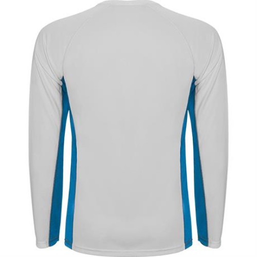 Спортивная футболка SHANGHAI L/S мужская, БЕЛЫЙ/КОРОЛЕВСКИЙ СИНИЙ