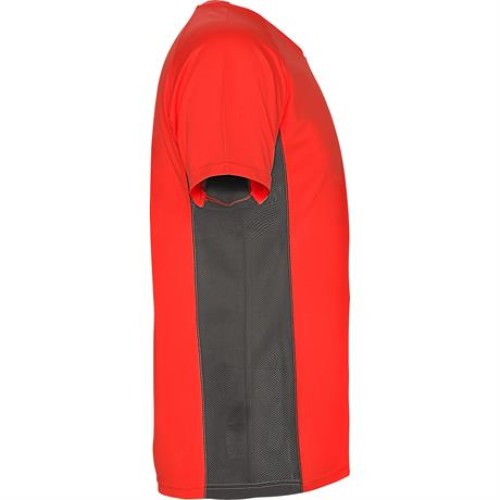 Спортивная футболка SHANGHAI мужская, КРАСНЫЙ/ТЕМНЫЙ ГРАФИТ M