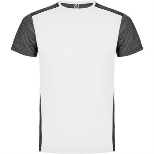 Спортивная футболка ZOLDER мужская, БЕЛЫЙ/ПЁСТРЫЙ ЧЕРНЫЙ XL