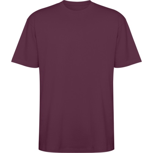 Футболка оверсайз BULL, СЛИВОВО-КРАСНЫЙ XS