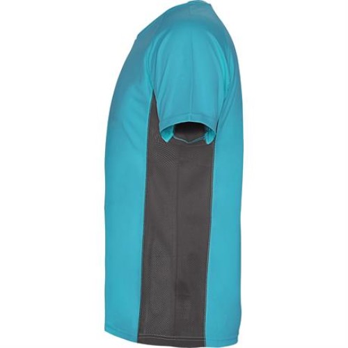 Спортивная футболка SHANGHAI мужская, БИРЮЗОВЫЙ/ТЕМНЫЙ ГРАФИТ S