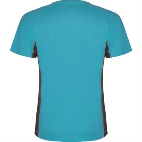 Спортивная футболка SHANGHAI мужская, БИРЮЗОВЫЙ/ТЕМНЫЙ ГРАФИТ M