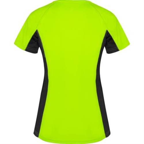 Спортивная футболка SHANGHAI WOMAN женская, ФЛУОРЕСЦЕНТНЫЙ ЗЕЛЕНЫЙ/ЧЕРНЫЙ L