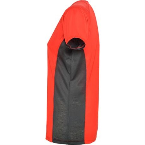 Спортивная футболка SHANGHAI WOMAN женская, КРАСНЫЙ/ТЕМНЫЙ ГРАФИТ L