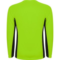 Спортивная футболка SHANGHAI L/S мужская, ФЛУОРЕСЦЕНТНЫЙ ЗЕЛЕНЫЙ/ЧЕРНЫЙ