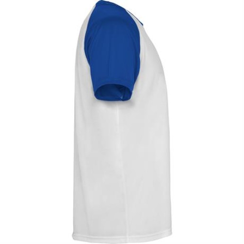 Спортивная футболка INDIANAPOLIS мужская, БЕЛЫЙ/КОРОЛЕВСКИЙ СИНИЙ 2XL