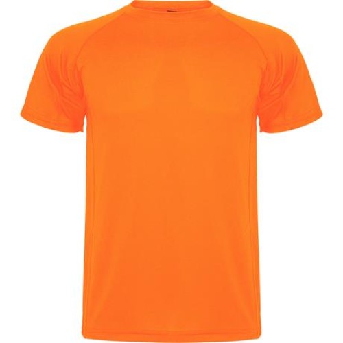 Спортивная футболка MONTECARLO мужская, ФЛУОРЕСЦЕНТНЫЙ ОРАНЖЕВЫЙ S