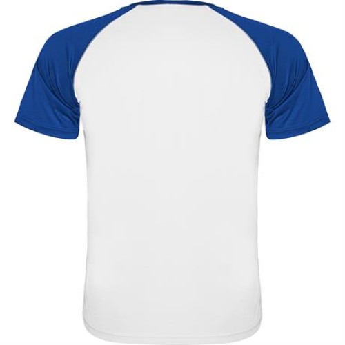 Спортивная футболка INDIANAPOLIS мужская, БЕЛЫЙ/КОРОЛЕВСКИЙ СИНИЙ 2XL