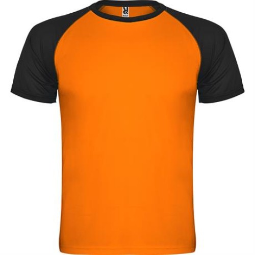 Спортивная футболка INDIANAPOLIS мужская, ФЛУОРЕСЦЕНТНЫЙ ОРАНЖЕВЫЙ/ЧЕРНЫЙ 2XL