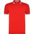 Футболка поло MONTREAL мужская, КРАСНЫЙ/БЕЛЫЙ 2XL
