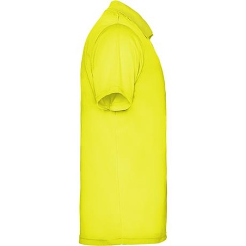 Футболка поло MONZHA мужская, ФЛУОРЕСЦЕНТНЫЙ ЖЕЛТЫЙ S