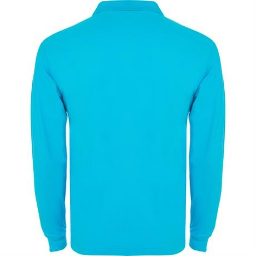 Футболка поло ESTRELLA L/S мужская, БИРЮЗОВЫЙ S