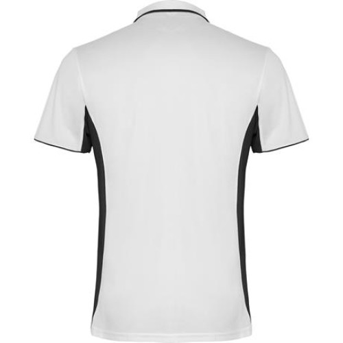 Спортивная футболка поло MONTMELO мужская, БЕЛЫЙ/ЧЕРНЫЙ 2XL