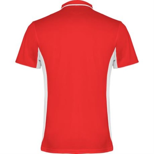 Спортивная футболка поло MONTMELO мужская, КРАСНЫЙ/БЕЛЫЙ L