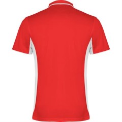 Спортивная футболка поло MONTMELO мужская, КРАСНЫЙ/БЕЛЫЙ 3XL