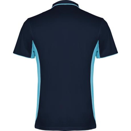 Спортивная футболка поло MONTMELO мужская, МОРСКОЙ СИНИЙ/НЕБЕСНО-ГОЛУБОЙ L