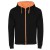 Толстовка FUJI мужская, ЧЕРНЫЙ/ФЛУОРЕСЦЕНТНЫЙ ОРАНЖЕВЫЙ 2XL
