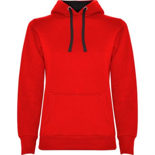 Толстовка URBAN WOMAN женская, КРАСНЫЙ/ЧЕРНЫЙ 2XL