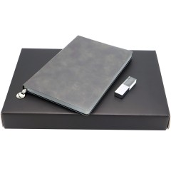 Подарочный набор ЗАМЕТЬ И ЗАПОМНИ, темно-серый