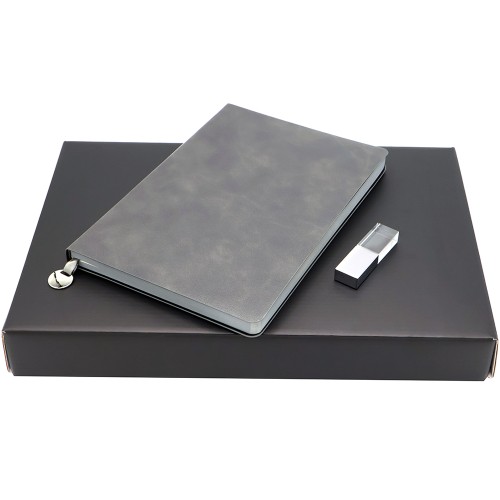 Подарочный набор ЗАМЕТЬ И ЗАПОМНИ, темно-серый