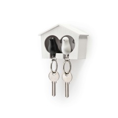 Держатель и брелок для ключей Duo Sparrow, белый