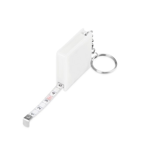 Брелок-рулетка Tape, белый-S