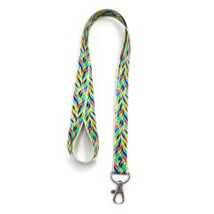Ланъярд полноцветный Флоу с карабином, 20 мм