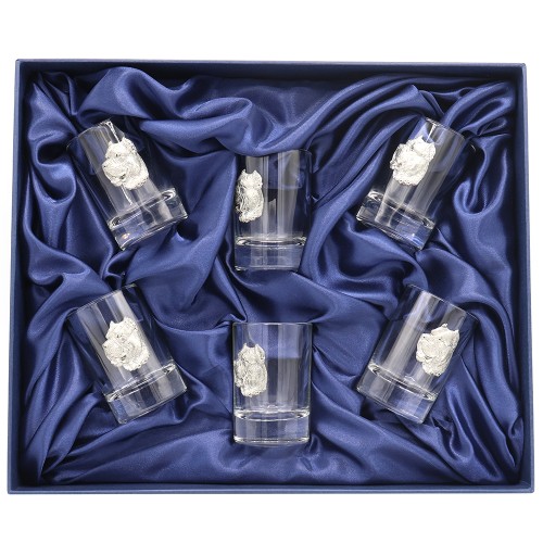 Новогодний набор стопок для водки "Друг человека" 6176