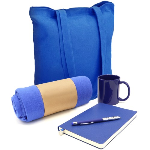 Подарочный набор Тепло и вдохновение, синий