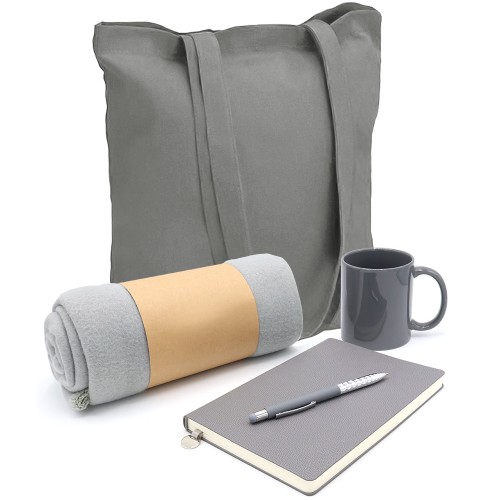 Подарочный набор Тепло и вдохновение, серый