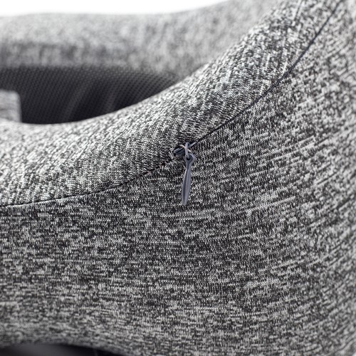 Подушка для путешествий с капюшоном Shon, тёмно-серая