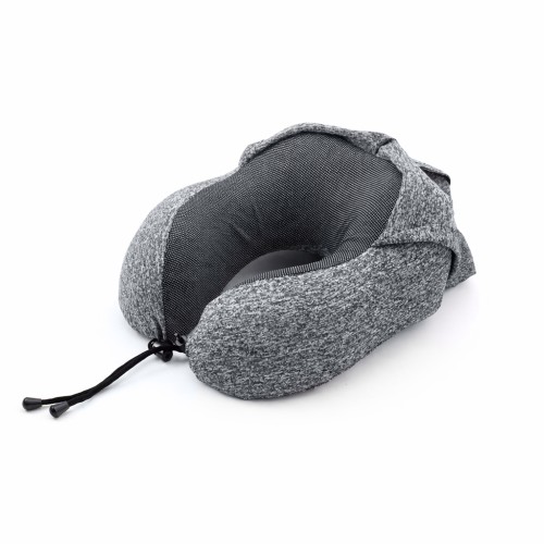 Подушка для путешествий с капюшоном Shon, тёмно-серая