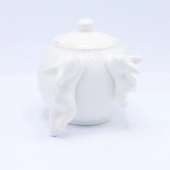 Сахарница с кроликами (NEW), 1000 мл, Белый