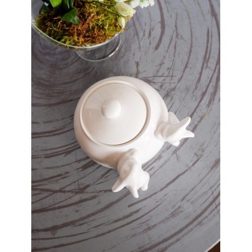 Сахарница с кроликами (NEW), 1000 мл, Белый