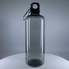 Бутылка пластиковая для воды Clipster, чёрный