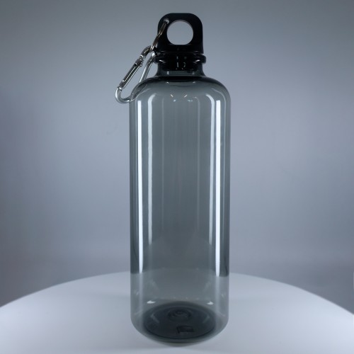 Бутылка пластиковая для воды Clipster, чёрный