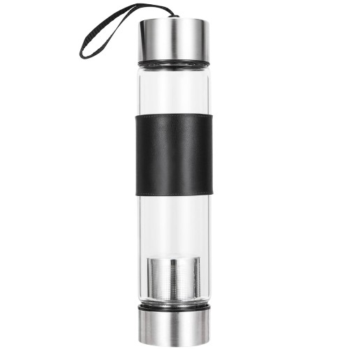 Термос стеклянный с инфьюзером Modulus, чёрный