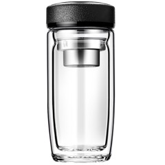 Термос стеклянный с LED-дисплеем Smartview, чёрный