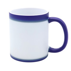 Кружка-хамелеон керамическая Йорк, сублимация, синяя