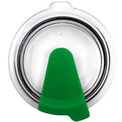 Кружка с крышкой Velvet Duo, софт-тач, тёмно-серая/зелёная