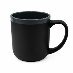 Кружка Barrel, софт-тач, чёрно-серая