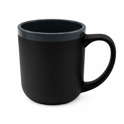 Кружка Barrel, софт-тач, чёрно-серая