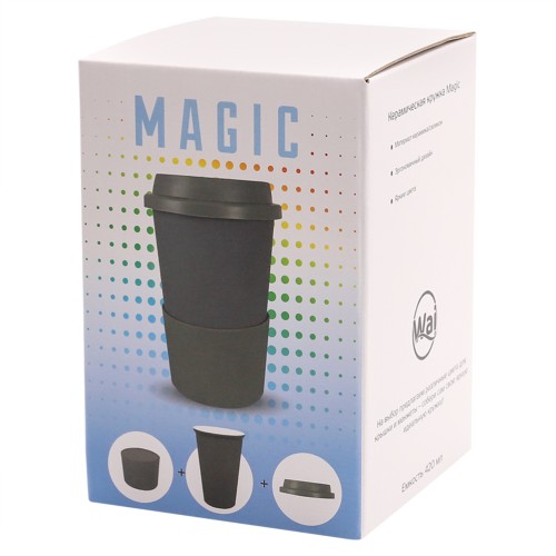 Кружка Magic To Go, черный/серый